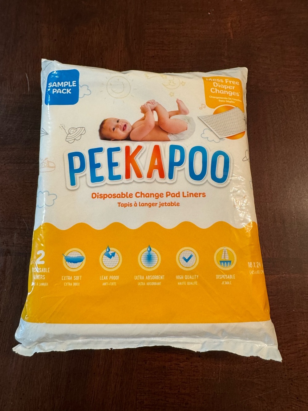 FREE with any purchase Peek a Poo Disposable Change Pad Liners